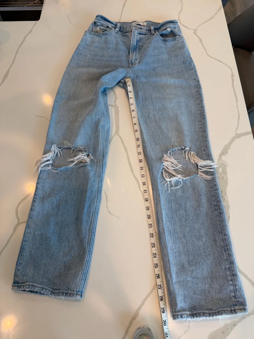 Abercrombie & Fitch the 90s straight ultra high-rise - Picture 4 of 5